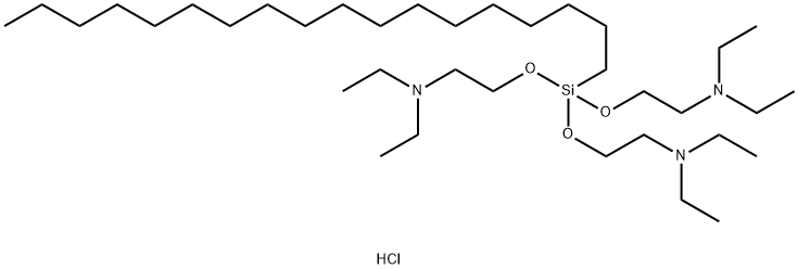 2,2''',2''''''-[(octadecylsilylidyne)trioxy]tris(triethylammonium) trichloride Structure