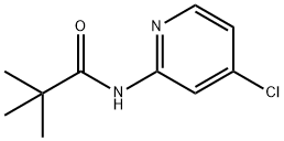 N-(4-氯吡啶-2-基)新戊酰胺 结构式