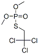 Phosphorothioic acid O,O-dimethyl S-(2,2,2-trichloroethyl) ester Structure