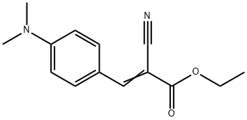 2-氰基-3-[4-(二甲氨基)苯基]丙烯酸乙酯, 1886-52-8, 结构式