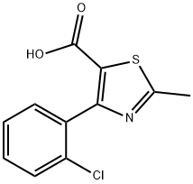 4-(2-CHLOROPHENYL)-2-METHYL-5-THIAZOLECARBOXYLIC ACID 结构式
