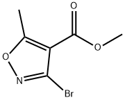 3-溴-5-甲基异噁唑-4-羧酸甲酯 结构式