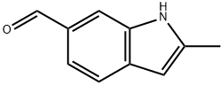 2-甲基-1H-吲哚-6-甲醛, 18871-11-9, 结构式