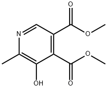 dimethyl 5-hydroxy-6-methylpyridine-3,4-dicarboxylate 化学構造式