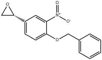 Oxirane, [3-nitro-4-(phenylMethoxy)phenyl]-, (2R)- 化学構造式