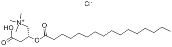 L-氯化棕榈酰肉碱, 18877-64-0, 结构式