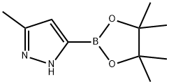 3-Methyl-5-(4,4,5,5-tetramethyl-1,3,2-dioxaborolan-2-yl)-1H-pyrazole Structure