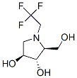 3,4-Pyrrolidinediol, 2-(hydroxymethyl)-1-(2,2,2-trifluoroethyl)-, (2S,3S,4S)- (9CI) Struktur