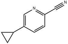 2-Pyridinecarbonitrile,5-cyclopropyl-(9CI) Struktur