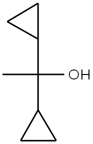 1,1-DICYCLOPROPYL-ETHANOL Struktur