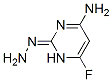 2(1H)-Pyrimidinone, 4-amino-6-fluoro-, hydrazone (9CI) Structure