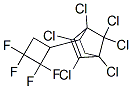 1,2,3,4,7,7-Hexachloro-5-(2,2,3,3-tetrafluorocyclobutyl)norborn-2-ene 结构式