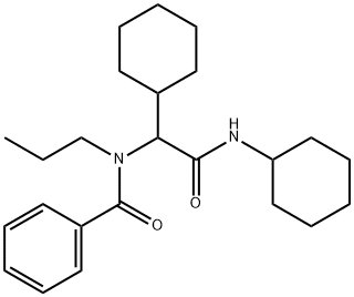 Benzamide, N-[1-cyclohexyl-2-(cyclohexylamino)-2-oxoethyl]-N-propyl- (9CI) Structure