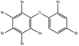 (2,4,6-トリブロモフェニル)(2,3,4,5-テトラブロモフェニル)エーテル 化学構造式