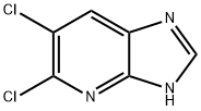 5,6-dichloro-3H-iMidazo[4,5-b]pyridine 化学構造式