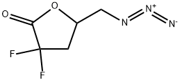 5-(Azidomethyl)-3,3-difluorodihydro-2(3H)-Furanone,189136-13-8,结构式