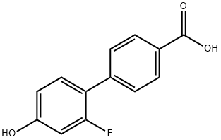 4-(2-Fluoro-4-hydroxyphenyl)benzoic acid Struktur