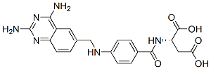 N-[4-[[(2,4-Diamino-6-quinazolinyl)methyl]amino]benzoyl]-L-aspartic acid,18921-65-8,结构式