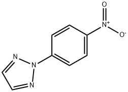 2-(4-ニトロフェニル)-2H-1,2,3-トリアゾール 化学構造式