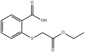 2-[(2-ETHOXY-2-OXOETHYL)SULFANYL]BENZENECARBOXYLIC ACID Struktur