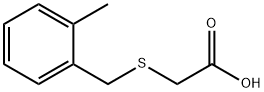 [(2-メチルベンジル)チオ]酢酸 化学構造式