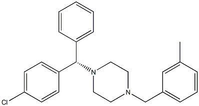 (S)-Meclizine Structure