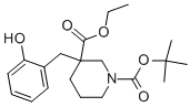 1-BOC-3-[(2-HYDROXYPHENYL)METHYL]-3-PIPERIDINECARBOXYLIC ACID ETHYL ESTER|