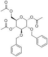 1,4,6-TRI-O-ACETYL-2,3-DI-O-BENZYL-ALPHA-D-GLUCOPYRANOSE Structure