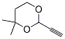 1,3-Dioxane, 2-ethynyl-4,4-dimethyl- (9CI) 化学構造式