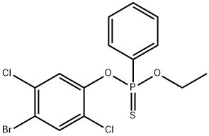 O-(2,5-DICHLORO-4-BROMOPHENYL)O-ETHYLPHENYLPHOSPHONOTHIONATE Struktur