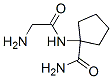Cyclopentanecarboxamide, 1-[(aminoacetyl)amino]- (9CI) Struktur