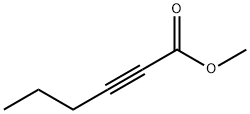 2-ヘキシン酸メチル 化学構造式