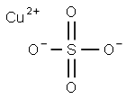 硫酸銅（II）  化学構造式