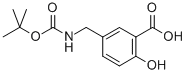 5-(BOC-AMINO)METHYL-2-HYDROXY-BENZOIC ACID Structure