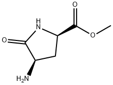 D-Proline, 4-amino-5-oxo-, methyl ester, (4R)- (9CI) 化学構造式