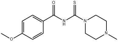 4-Methoxy-N-(4-methyl-piperazin-1-carbothioyl)benzamide Structure