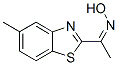 Ethanone, 1-(5-methyl-2-benzothiazolyl)-, oxime (9CI) Structure