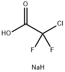 二氟氯乙酸钠,1895-39-2,结构式