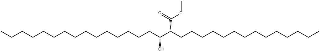 (2R,3R)-3-Hydroxy-2-tetradecyloctadecanoic acid methyl ester Structure