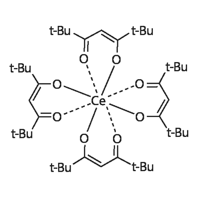 四(2,2,6,6-四甲基-3,5-庚二酮酸)铈(IV),18960-54-8,结构式