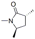 2-Pyrrolidinone,1,3,5-trimethyl-,trans-(9CI) Structure