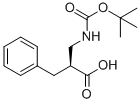 (S)-2-苄基-3-N-叔丁氧羰基氨基丙酸 结构式