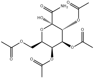 C-(2,3,4,6-TETRA-O-ACETYL-1-HYDROXY-BETA-D-GALACTOPYRANOSYL) FORMAMIDE Structure