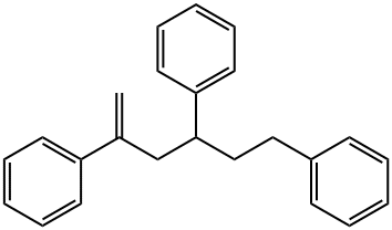 2,4,6-三苯基-1-己烯, 18964-53-9, 结构式
