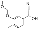 (R)-3-METHOXYMETHOXY-4-METHYLMANDELONITRILE 化学構造式