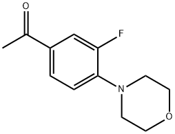 3-氟-4-(4-吗啉基)苯乙酮, 189763-65-3, 结构式