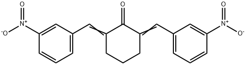 2,6-bis(m-nitrobenzylidene)cyclohexan-1-one,18977-36-1,结构式