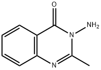 3-氨基-2-甲基-4(3H)-喹唑酮, 1898-06-2, 结构式