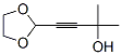 3-Butyn-2-ol,  4-(1,3-dioxolan-2-yl)-2-methyl-,18984-02-6,结构式