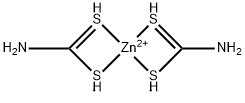Zinc dithiocarbamate Struktur